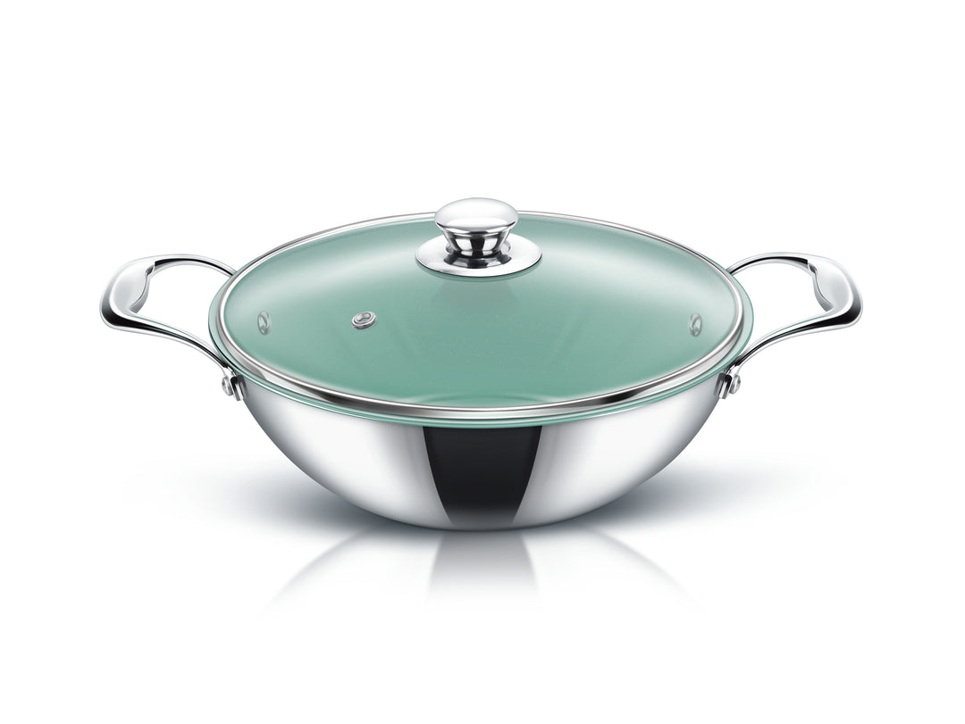 KADAI CERAMIC COOKWARE TRIPLY STEEL